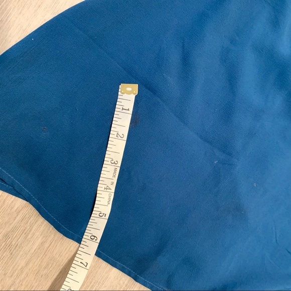 🔥 Forever 21 Dark Teal Blue Lace Dress M - Picture 8 of 8